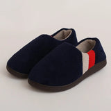 Slippers Home Memory foam Winter Short Plush Indoor Slippers Male Comfy Flock Non-slip House Shoes For Men Big size