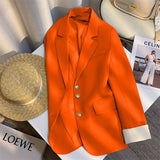 Spring Dress New High-End Design Blue Suit Jacket Women Korean Oceanic Korean Version Of Casual Suit