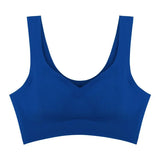 Silk Bra Seamless Vest Bras Women Soft Thin Push Up Underwear Lingerie Sleep Top Chest Padded Bralette топ женский