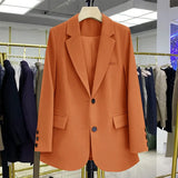 Zingj Small Suit Female Coat Casual Small Loose Korean Version Of The Small Suit Female Design Sense Suit Small Suit Coat