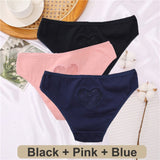 Cotton G-String Seamless Thong Women Transparent Heart Low Waist Panties Ladies Underwear Panty Comfortable