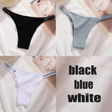 Panties Cotton Briefs Female Underpants Sexy Thong Pantys Underwear Solid Color Intimates Lingerie For Women