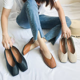 The Spring And Autumn Of 2024, The New Korean Version Square-Bottomed Single Shoes Female Harajuku Students Doudou Shoes Shallow Lazy