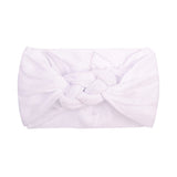 New Braided Nylon Baby Headbands For Girls Twisted Top Cross Knot Headwraps Turban Elastic Soft Hairbands Hair