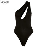 Summer Sexy Hollow Out Backless Skinny Stretch Women Bodysuit 2021 New Simple Casual Club Vacation Beach