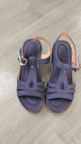 New Roman Sandals Summer Women's Large Car Sewing Toe Weaving Coarse High Heel