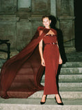 Women's Bag Ass Dress Girl Spring And Summer Burst Open Fork Dress Sexy