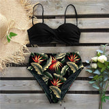 Bikini 2021 Female Swimsuit Women Swimwear Thong Push Up Bikinis Set High Waist Swimming Suits Ruffled Bathing