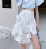 Jacquard Vintage Summer Elegant Blouse Women Blue Puff Sleeve Crop Top Ladies Short Sleeve Blouse Cheongsam
