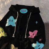 Zingj Up Hoodie Kawaii Kpop Clothes for Girls 2023 Print Women's Sweatshirt Y2K Oversized Punk Coat Fashion Harajuku Couple Tops 211-0-Outfit