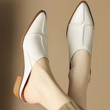 Bag Head Half Slippers Women Wear 2025 Summer New Korean Leather Slippers Lazy Mueller High