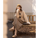 Retro Floral Women Cardigans 2022 Autumn Winter Single Breasted Sweater Korean Fashion Knitwears Casual Coat