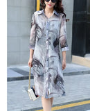 Dress Cover Tunics Women Chiffon Cardigans Plage Femme Ete 2017 Vintage Boho Vestidos Mujer Floral Leopard Dress