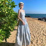 Zingj Pat Water Soluble Ten Thousand Needle Thorn Embroidery Heavy Industry Dress New Sling