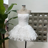 Romantic Sweet Name Of The Golden Party 穩蝩蝶蝶fish Bone Strapped Braped Dress With