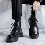 Zingj Men's Summer Hework Leather Boots