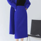 And Long Coffee Dress Women's Summer Open Skirt One High-Waisted Skirt Bag Hip Skirt Suit