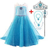 Winter Dress New Queen Halloween Costume For Kids Cosplay Dresses Princess disfraz carnaval vestido de festa