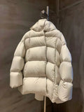 Advanced Sense Plus 90 White Duck Down Down Jacket Female 2024 Autumn And Winter New Short Hoodie Station Loose Coat Tide-Outfit