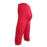 Pants Workout Plus Size Pants Cotton Elastic Waist Casual Solid Spring Summer Pants Stretch Pants