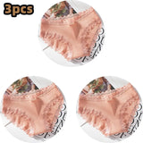 new thread cotton Japanese bow women's underwear solid color breathable waist size girls briefs plus