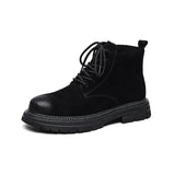 Zingj Men's Fashion Boots 2024 New Vintage Work Boots