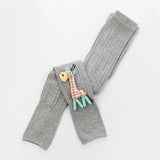 to 8 Years Spring Autum Cute Deer Girl Trousers High Quality Cotton Girls' Leggings Soft Knitted Pants for Children's