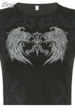 Mall Goth Grunge Fairycore Graphic Print Short Sleeve T-shirt Summer Tee Dark Academia Crop Tops Streetwear