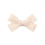 Sweet Lace Bowknot Hair Clips For Cute Girls White Black Handmade Safety Hairpins Boutique Barrette Kids Hair