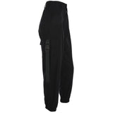 Streetwear Cargo Pants Women Casual Joggers Black High Waist Loose Female Trousers Korean Style Ladies Pants