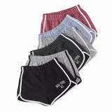 Zingj Summer New Wide-Leg Pants INS Fashion Letter Embroidery High-Waist Running Fitness Shorts