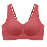 Sexy Latex Seamless Bra Women Push Up Underwear Gathers Shock-Proof Pad Female Intimate Fashion Soft Plus Size