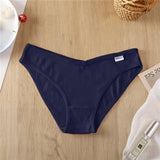 Women's Cotton Briefs Female Underpants Sexy V Waist Women's Panties Cotton Plus Size Pantys Lingerie