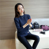 Women Sweaters And Pullovers Spring Autumn Long Sleeve Pull Femme Solid Pullover Female Casual Knitted