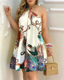 Zingj Wise Hot Style Summer Open Shoulder Hanging Neck Strap Loose Women's