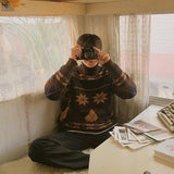 Sweater Men Women Clothing Outerwear Knitted Kawaii Clothes Harajuku Cropped Jumper Pull Tops Sweaters Long Sleeve