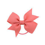 Grosgrain Ribbon Hair Bands Ponytail Holder Rubber Band For Baby Girls Handmade Hair Rope Scrunchie Hair