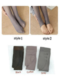 Warm Winter Leggings High Waist Slim Leggings for Women skin-transparent And Velvet Leggings Winter