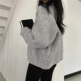 Solid Color Zip Up Cardigan-Outfit