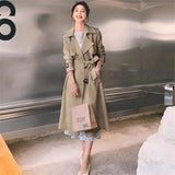 Woman 2025 Korean Version Of The New Spring And Autumn British Wind In The Long-Term Popular Red Coat