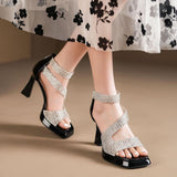 Zingj New French Diamond Sandal Bag With A Comfortable Commuting
