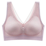 Sexy Latex Seamless Bra Women Push Up Underwear Gathers Shock-Proof Pad Female Intimate Fashion Soft Plus Size