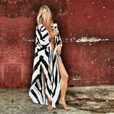 Print Tunic Long Kimono Plus Size Sexy Beach Wear 2022 Summer Clothing For Women Tops and Blouses Shirts