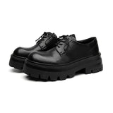 Zingj Shoes Male Business Dress Big Head Senior Sense British Wind Thick Sole Increased Wedding Groom Derby Shoes