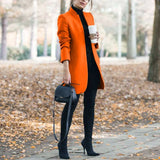 Autumn Winter New Stand Up Collar Women's Jackets 2020 Fashion Casual Solid Slim Long Sleeve Ladies Long Jackets