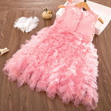 Lace Dress New Floral Kids Dresses For Girls Princess Dress Children Clothes Girls Dress Casual Wear 3 8Y Vestido