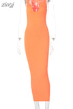 Ribbed Knitted V Neck Black Long Dress Women Sleeveless Slim Party Club Elegant Female Bodycon Midi Dress Streetwear