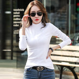 slim fit tshirt femme cotton tee shirt camisas mujer 2021 t-shirt thicken t shirt long sleeve tops womens