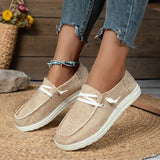 Flat Bottom Large Low Help Canvas Shoes Women A Foot Lazy Breathable Single
