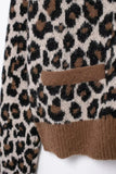 Leopard Print O-Neck Cardigan- Outfit